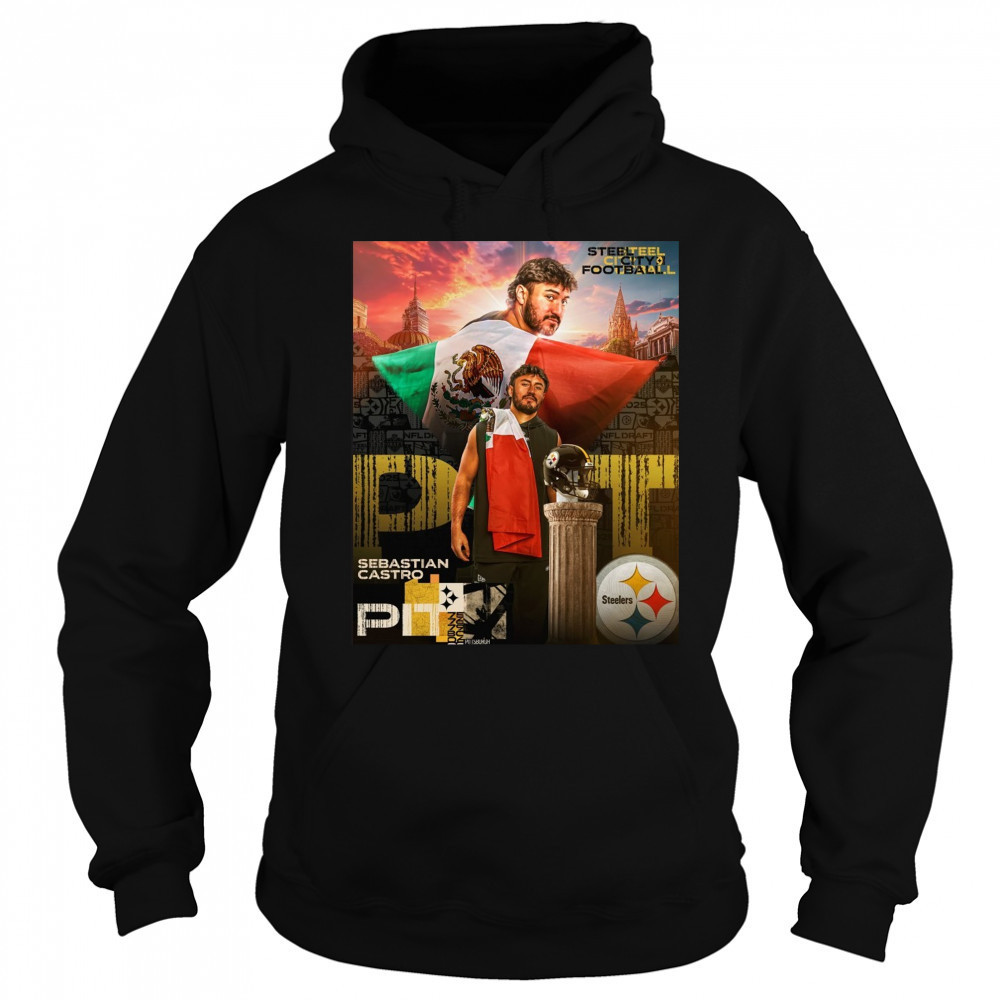Sebastian Castro Pittsburgh Steelers Steel City Football Poster t-shirt Sweatshirt