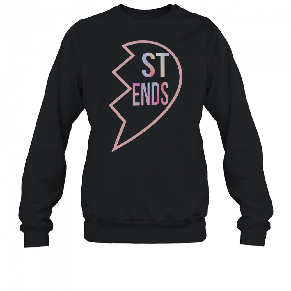St End Bff 1 Heart In 2 Best Friends Matching 2nd Part T-Shirt Sweatshirt