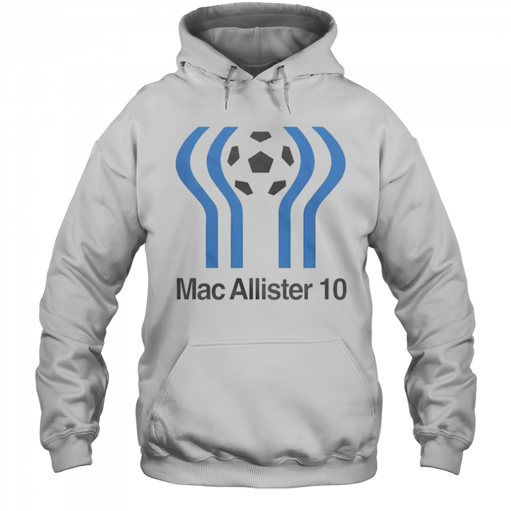 The Anfield Wrap Mac Allister 10 Liverpool T-Shirt Hoodie