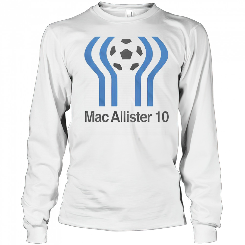 The Anfield Wrap Mac Allister 10 Liverpool T-Shirt Long Sleeved