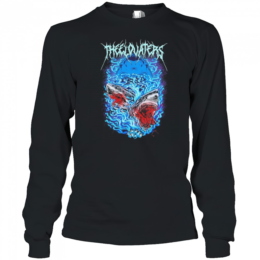 The Elovaters Beware Of Sharks T-shirt Long Sleeved