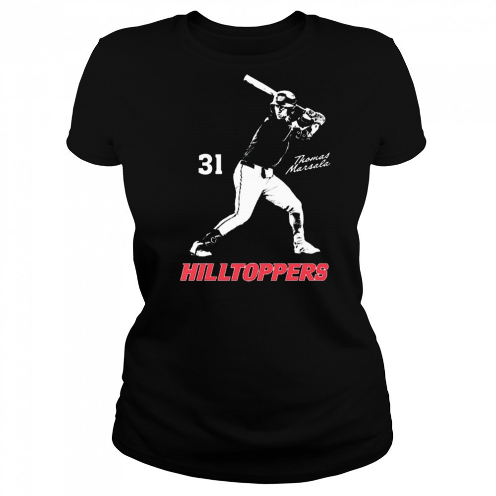 Thomas Marsala Illustrated 31 Western Kentucky Hilltoppers baseball NCAA Division I 2025 t-shirt Women's T-shirt