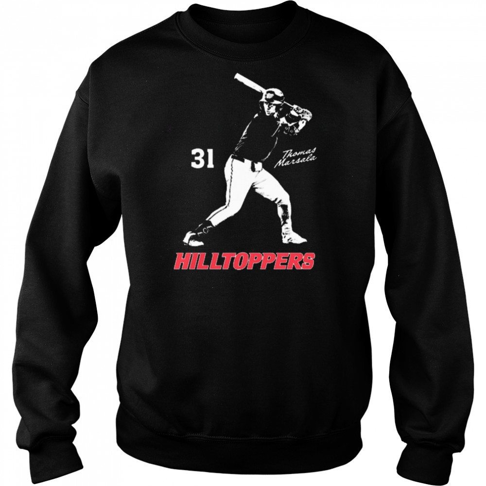 Thomas Marsala Illustrated 31 Western Kentucky Hilltoppers baseball NCAA Division I 2025 t-shirt Hoodie