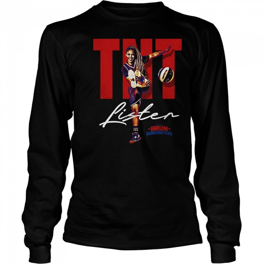 TNT Lister Harlem Globetrotters pass shirt Long Sleeved