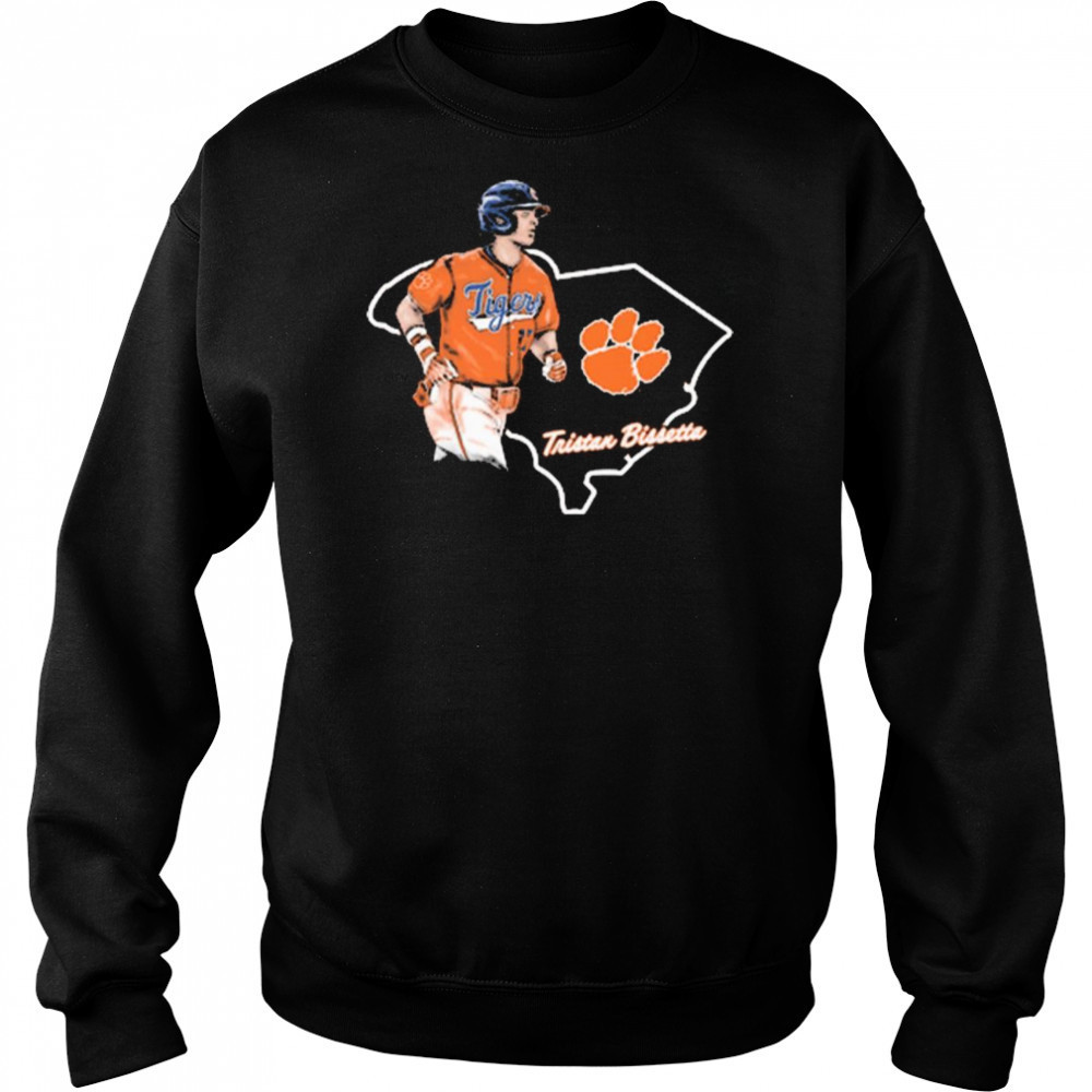 Tristan Bissetta Clemson Tigers Baseball State NCAA Division I 2025 t-shirt Hoodie