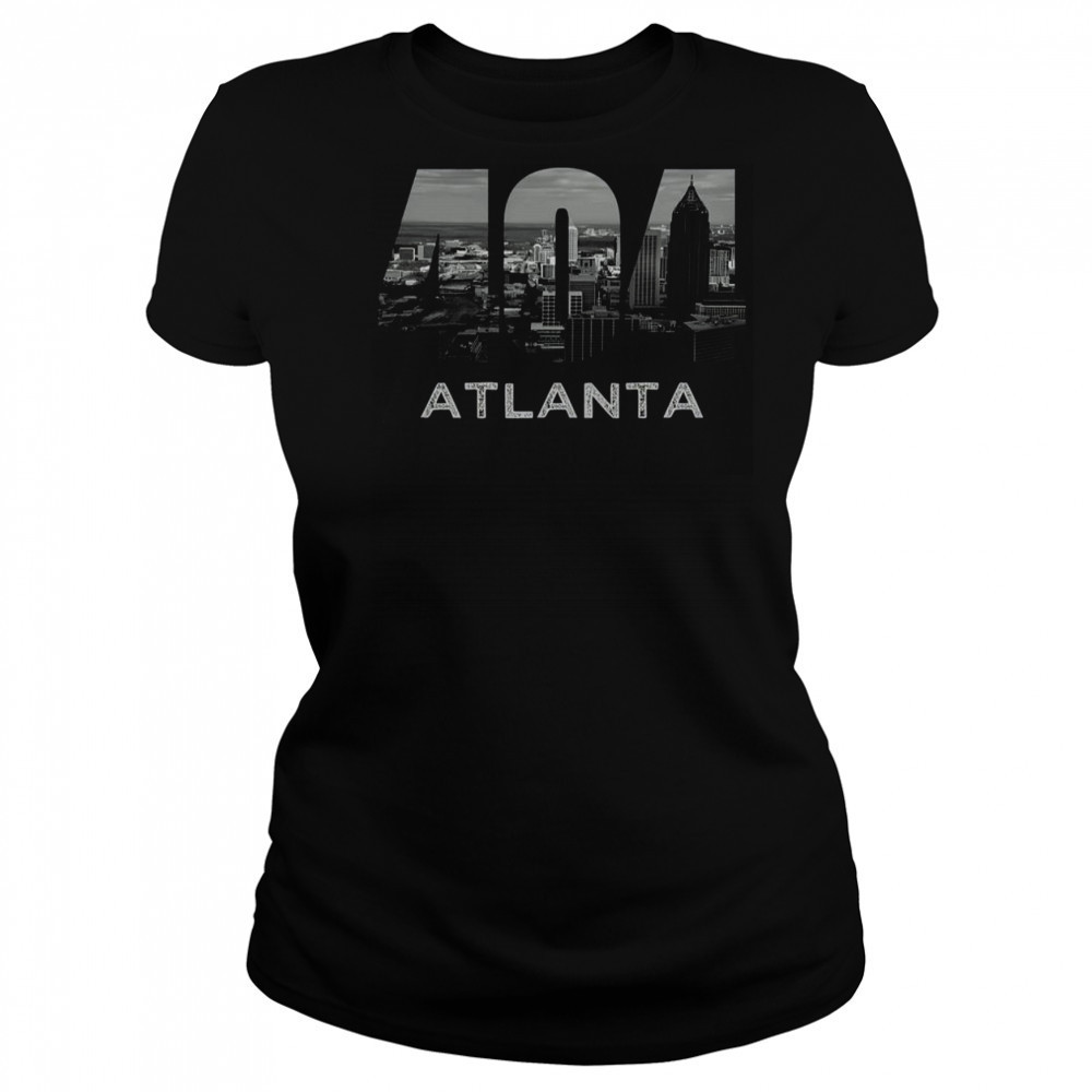 City Skyline Area Code 404 Downtown Atlanta Georgia Souvenir T-Shirt Women's T-shirt