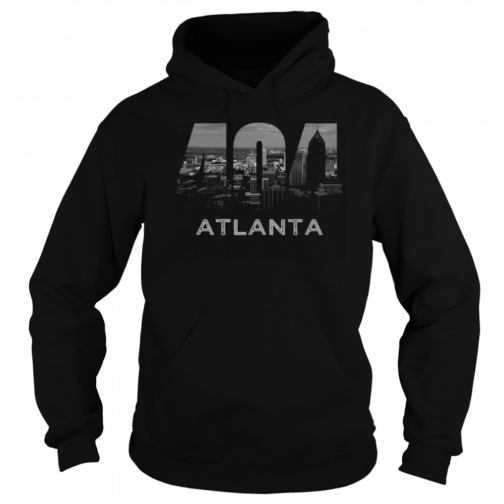 City Skyline Area Code 404 Downtown Atlanta Georgia Souvenir T-Shirt Sweatshirt