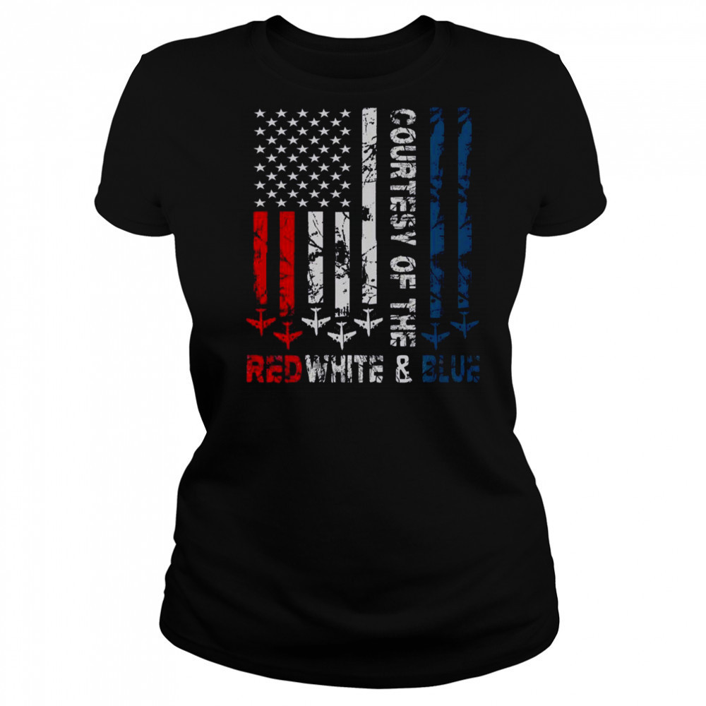 Courtesy Of The Red White And Blue Vintage America US Flag T-Shirt Women's T-shirt