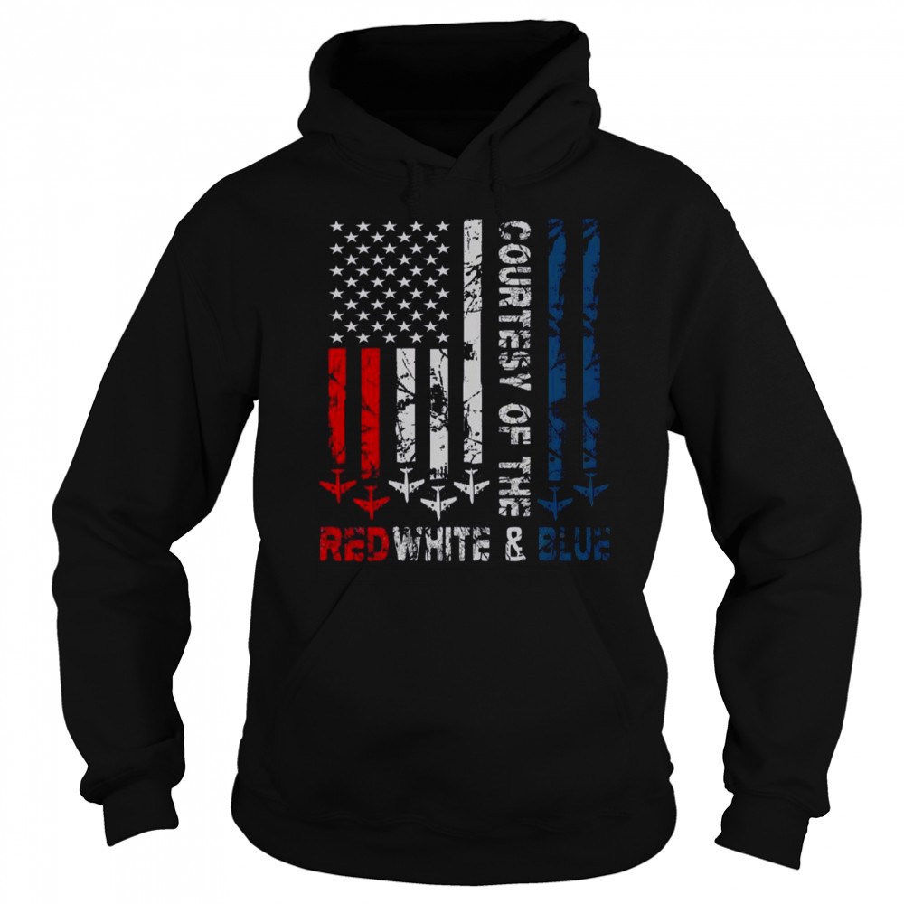 Courtesy Of The Red White And Blue Vintage America US Flag T-Shirt Sweatshirt
