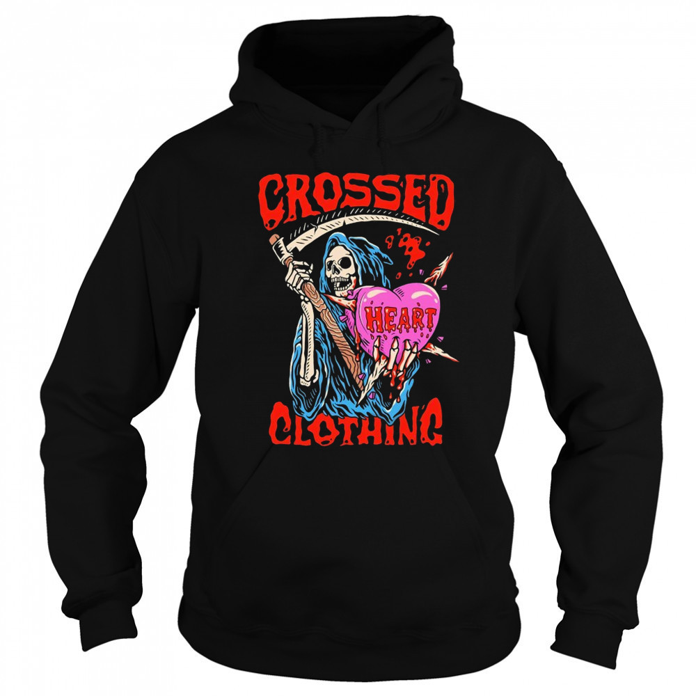 Crossed Heart Death Grim Reaper T-shirt Sweatshirt