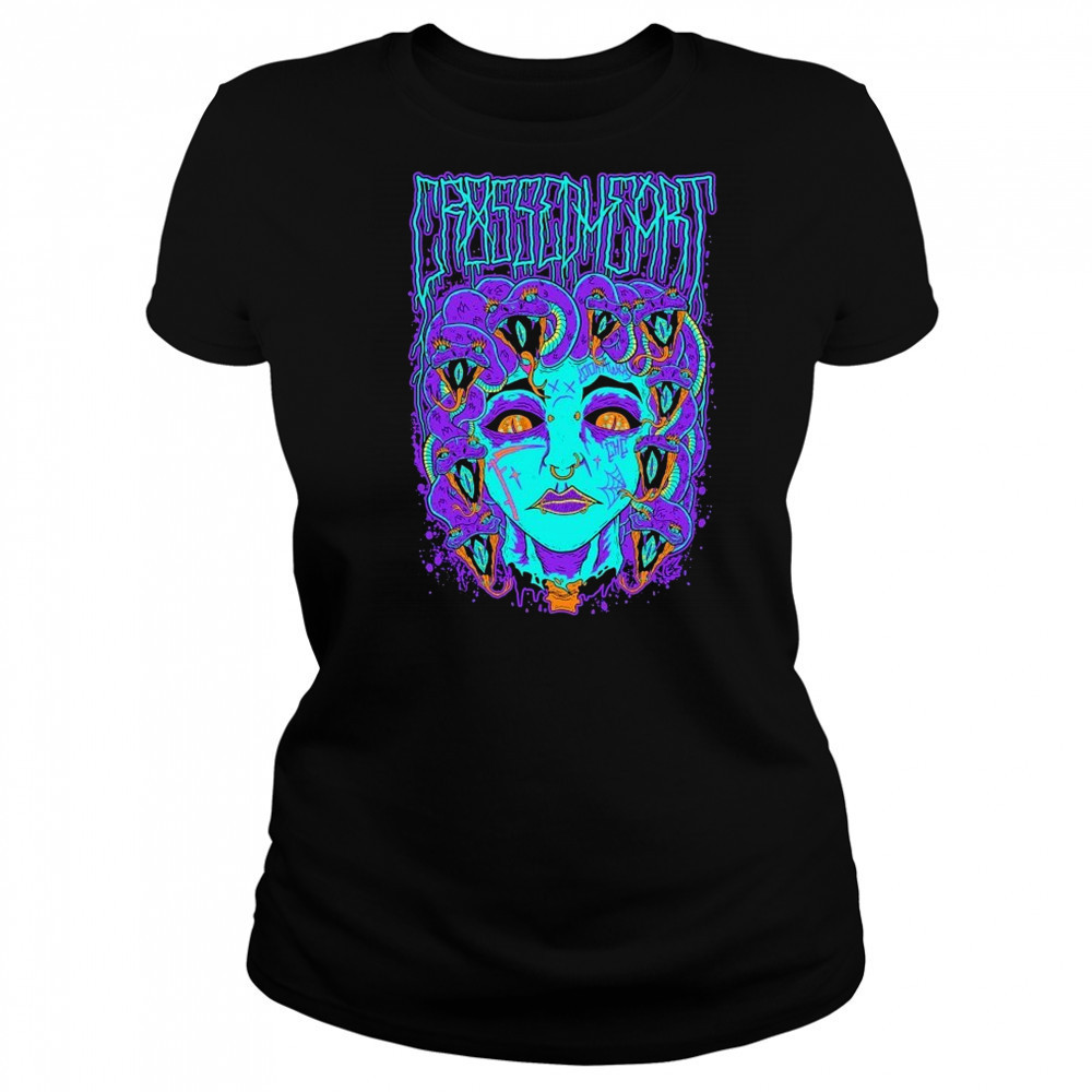 Crossed Heart Medusa T-shirt Women's T-shirt