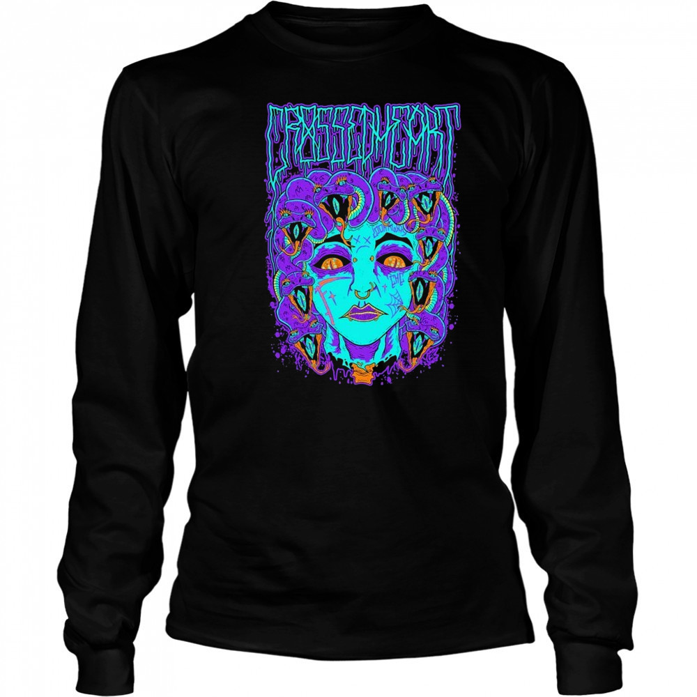 Crossed Heart Medusa T-shirt Long Sleeved