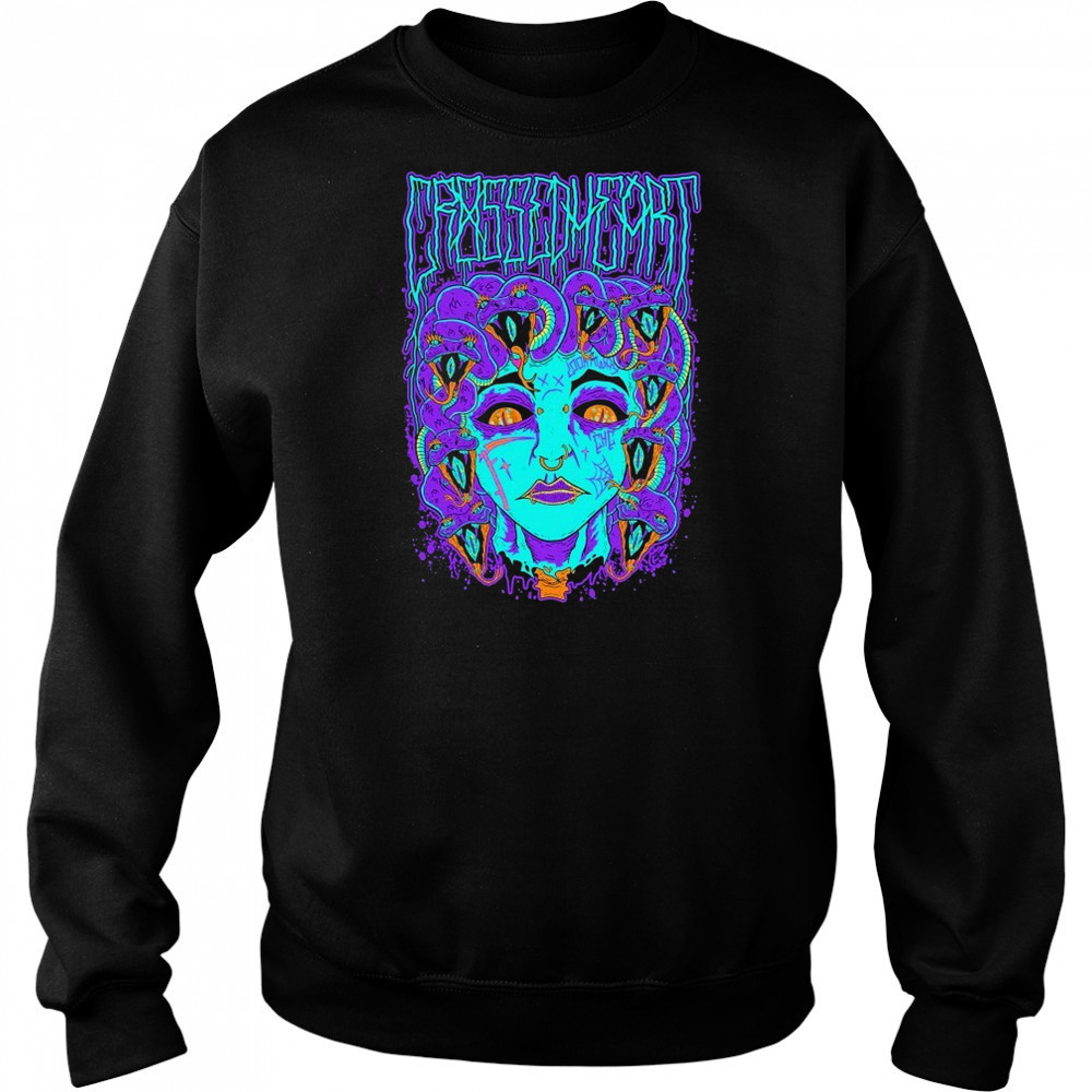 Crossed Heart Medusa T-shirt Hoodie