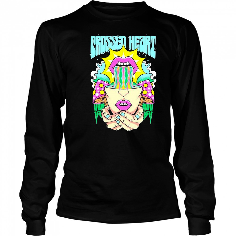 Crossed Heart Mindreader T-shirt Long Sleeved