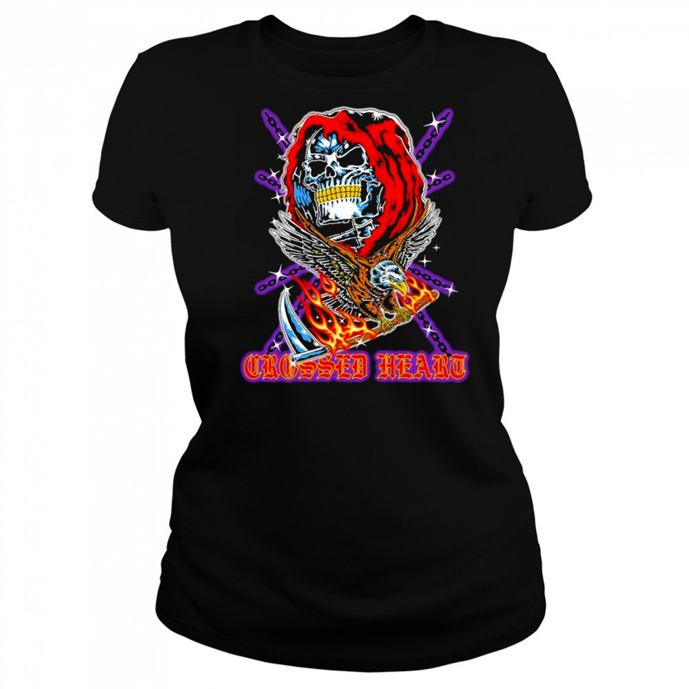 Crossed Heart No Mercy T-shirt Women's T-shirt