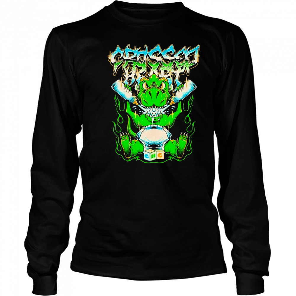 Crossed Heart Tiny Terror T-shirt Long Sleeved