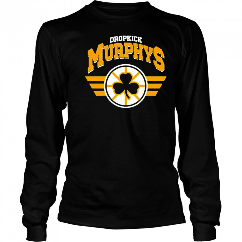 Dropkick Murphys Shamrock Boston Bruins T-shirt Long Sleeved