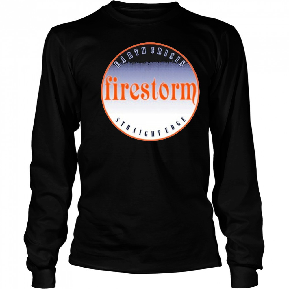 Earth Crisis Straightedge Circle T-shirt Long Sleeved