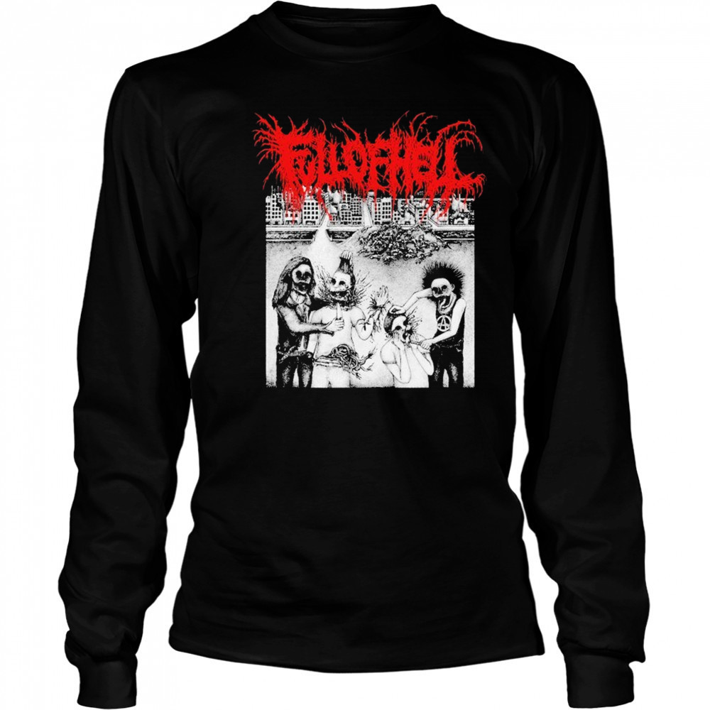Full Of Hell Gore Punx T-shirt Long Sleeved