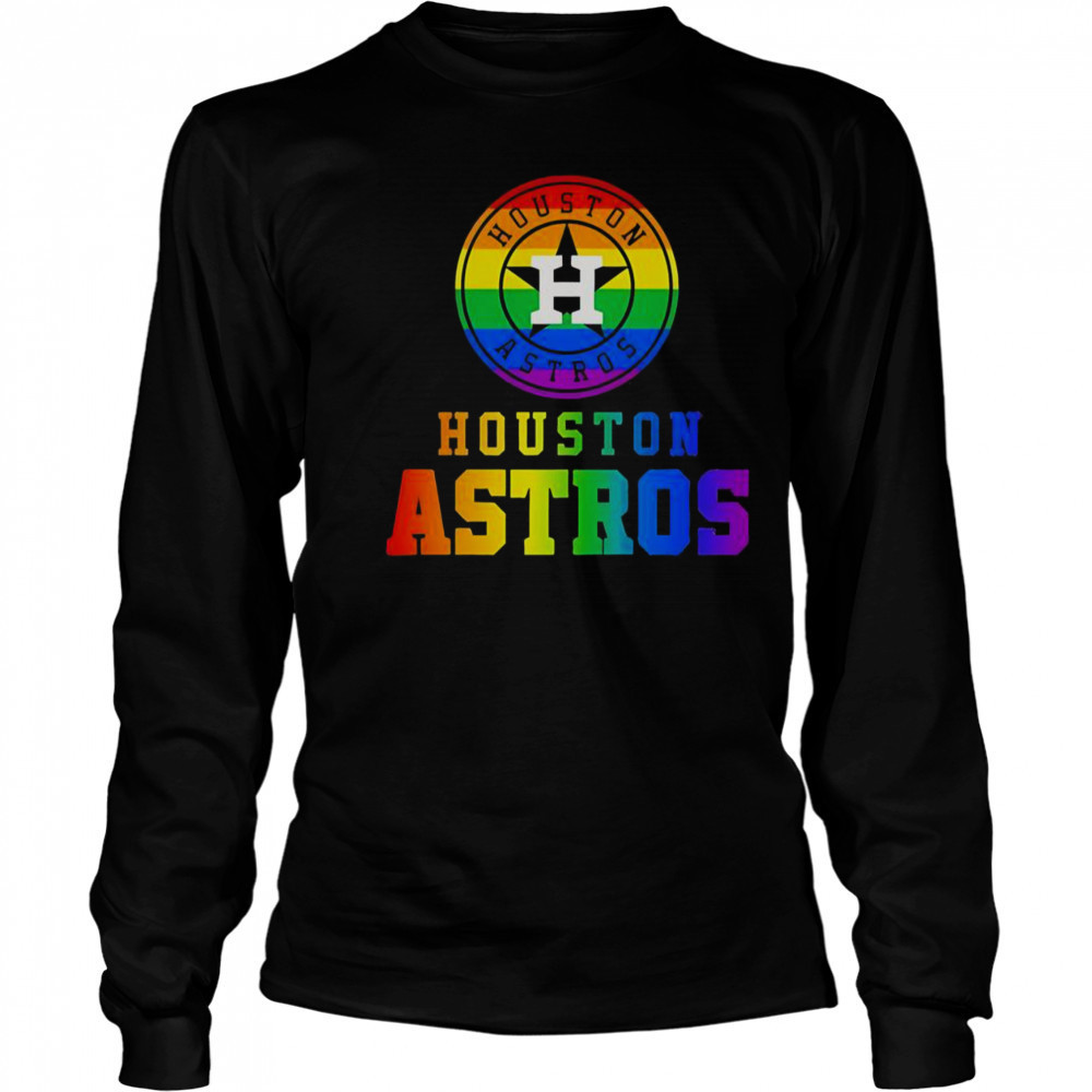 Houston Astros Pride T-Shirt Long Sleeved