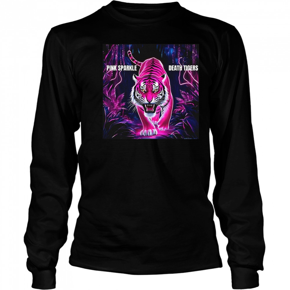 Pink Sparkle Death Tiger 2025 shirt Long Sleeved