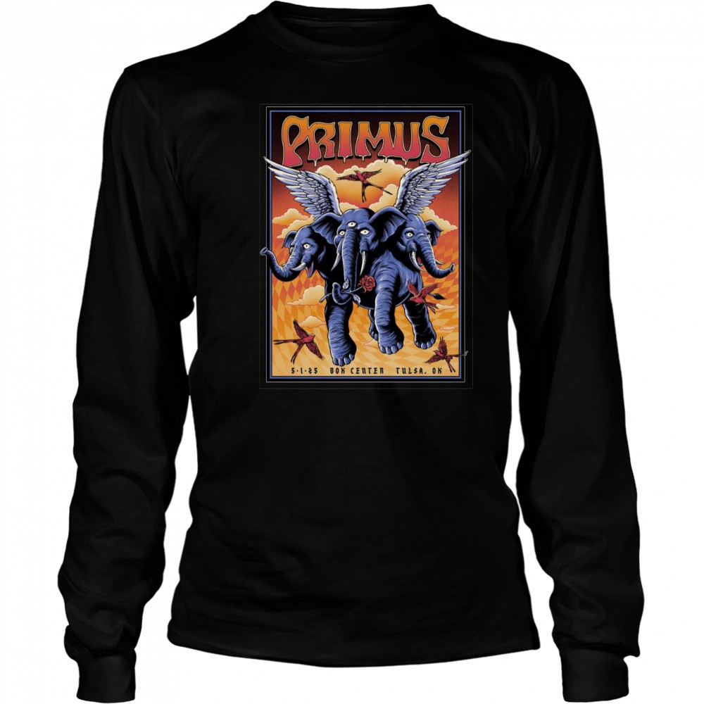 Poster Primus Event May 1 2025 Bok Center Tulsa OK t-shirt Long Sleeved