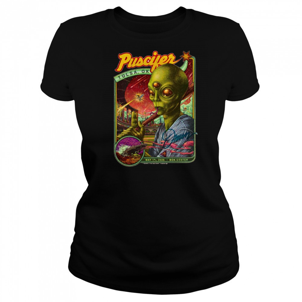 Poster Puscifer May 1st 2025 Bok Center In Tulsa OK t-shirt Women's T-shirt