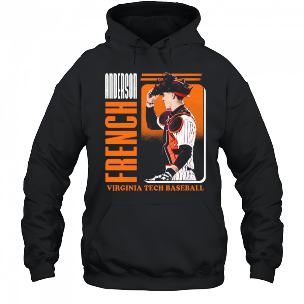 Anderson French Virginia Tech Hokies baseball NCAA Division I 2025 t-shirt Hoodie
