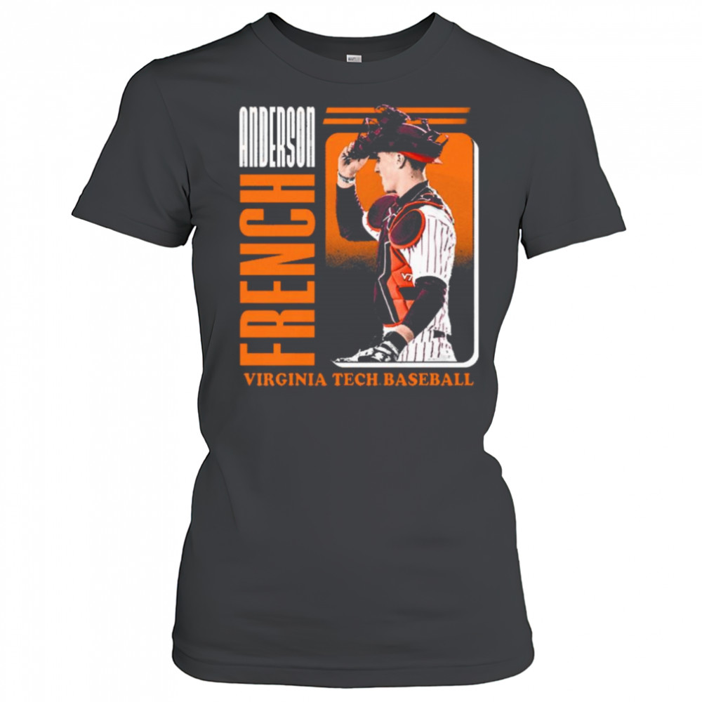 Anderson French Virginia Tech Hokies baseball NCAA Division I 2025 t-shirt Women's T-shirt