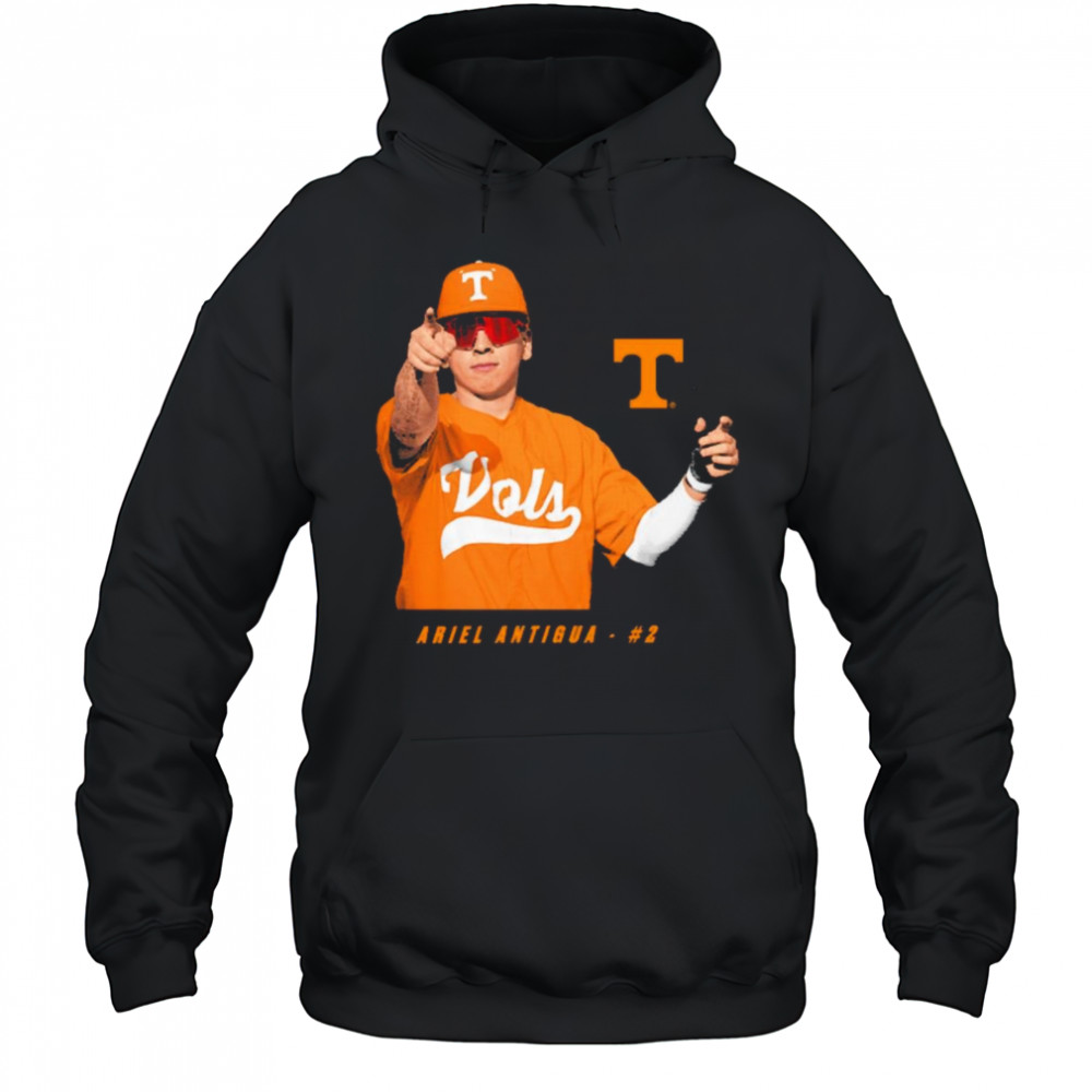 Ariel Antigua #2 Tennessee Vols Baseball NCAA Division I 2025 t-shirt Hoodie
