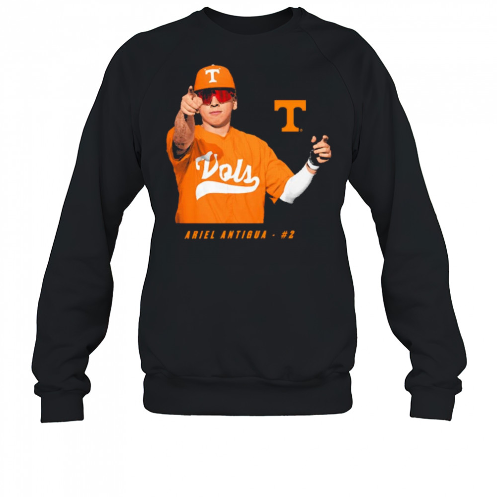 Ariel Antigua #2 Tennessee Vols Baseball NCAA Division I 2025 t-shirt Sweatshirt
