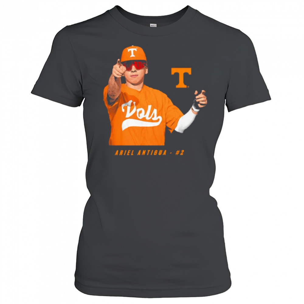 Ariel Antigua #2 Tennessee Vols Baseball NCAA Division I 2025 t-shirt Women's T-shirt