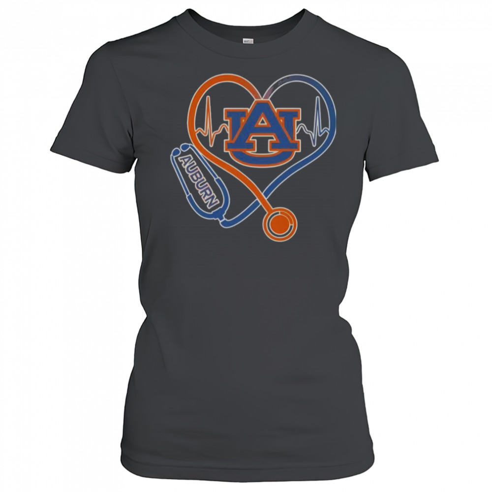 Auburn Tigers Caring Hearts Nurses T-Shirt Women's T-shirt