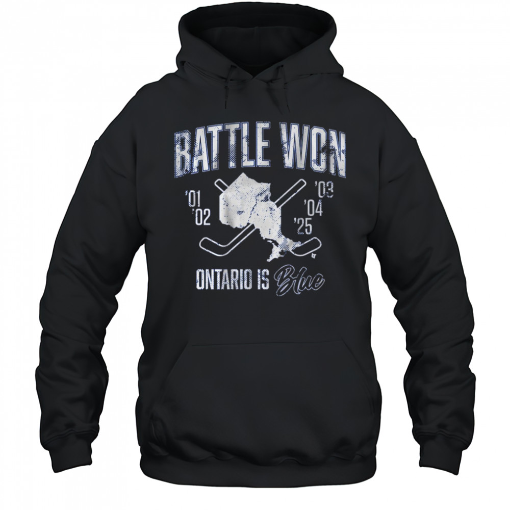 Battle Won Ontario Is Blue ’01 – ’25 t-shirt Hoodie