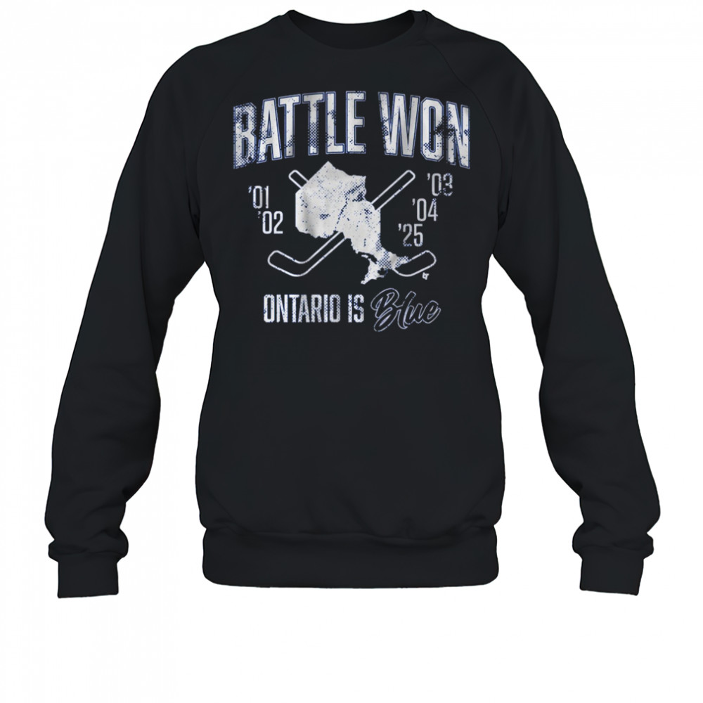 Battle Won Ontario Is Blue ’01 – ’25 t-shirt Sweatshirt