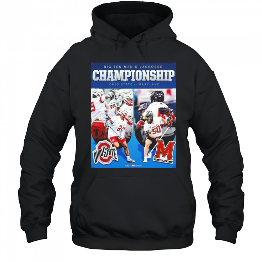 Big Ten Men’s Lacrosse Conference Tournament Championship Ohio State Buckeyes Vs Maryland Terrapins Shirt Hoodie