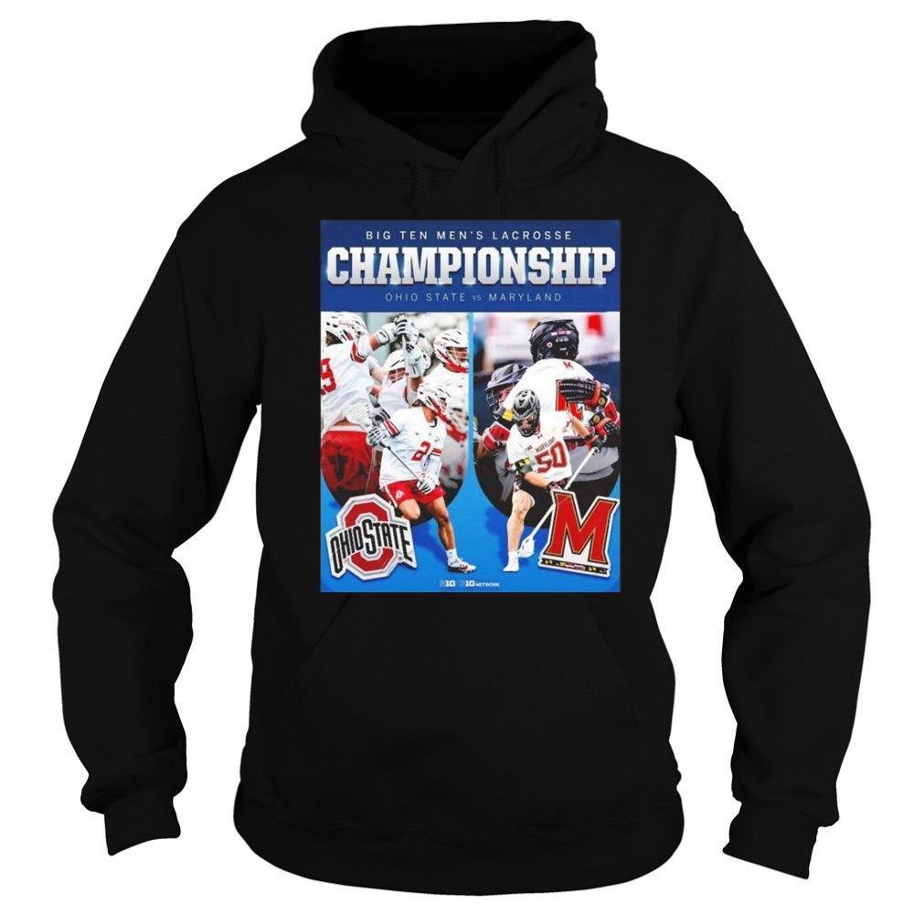 Big Ten Men’s Lacrosse Conference Tournament Championship Ohio State Buckeyes Vs Maryland Terrapins Shirt Sweatshirt
