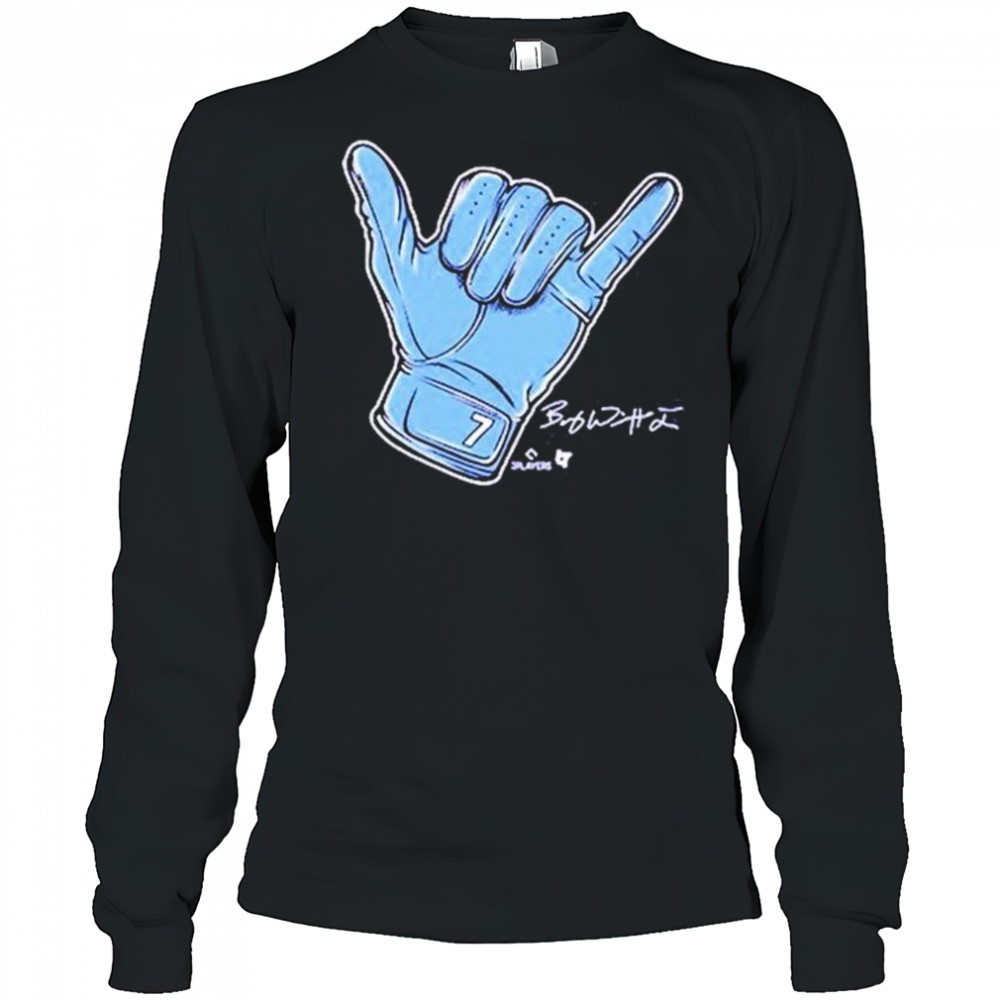 Bobby Witt Jr Hang Loose Kansas City Royals Signature t-shirt Long Sleeved