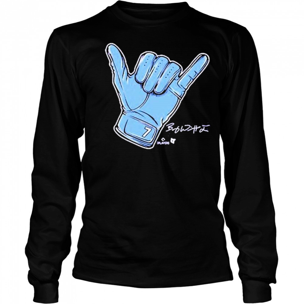 Bobby Witt Jr Hang Loose Kansas City Royals Signature t-shirt Long Sleeved