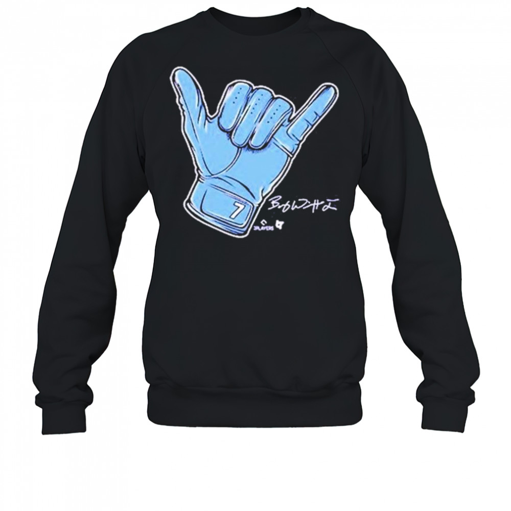 Bobby Witt Jr Hang Loose Kansas City Royals Signature t-shirt Sweatshirt