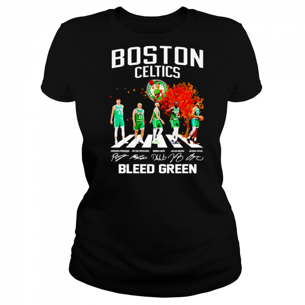 Boston Celtics NBA Best Team Bleed Green 2025 shirt Women's T-shirt