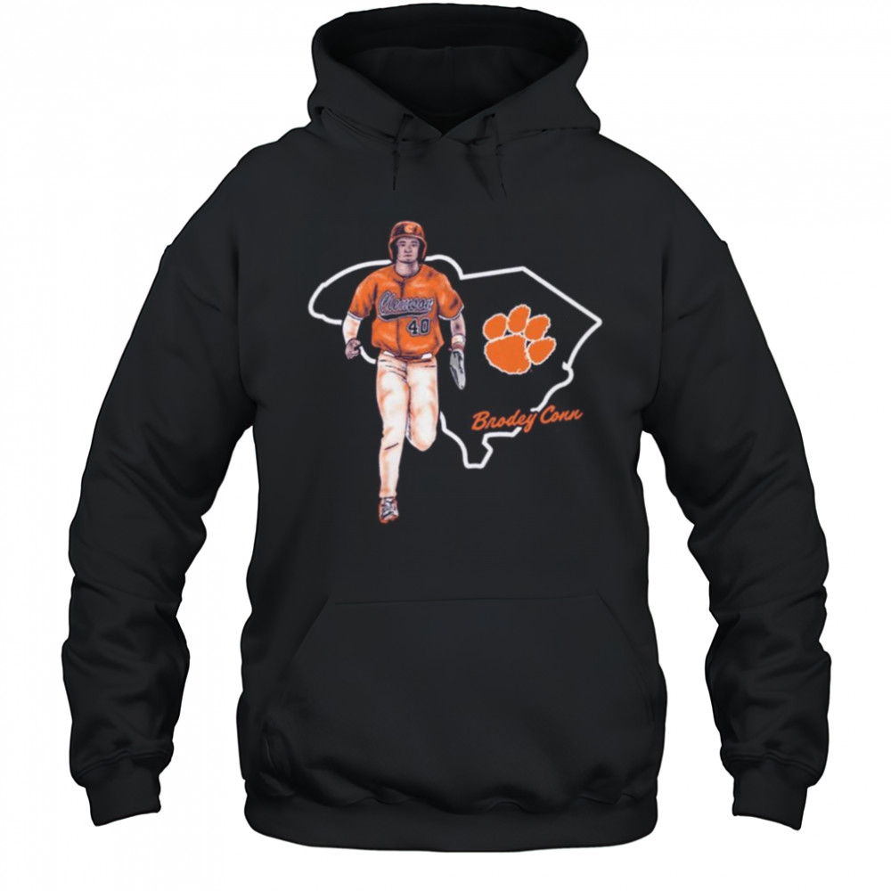 Brodey Conn Clemson Tigers Baseball State NCAA Division I 2025 t-shirt Hoodie