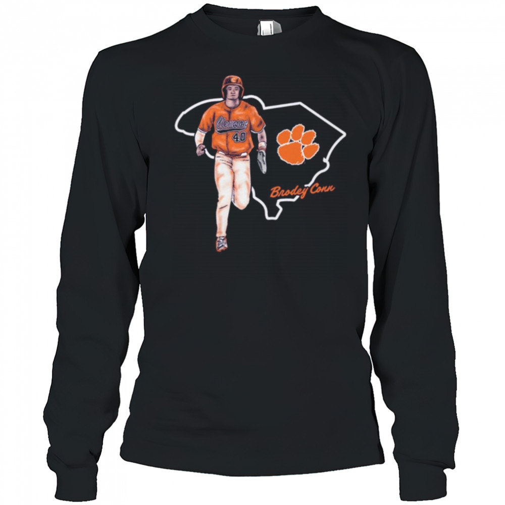 Brodey Conn Clemson Tigers Baseball State NCAA Division I 2025 t-shirt Long Sleeved
