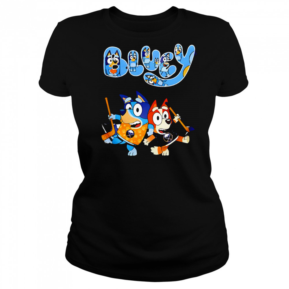 Buffalo Sabres Bluey and Bingo 2025 Baseball shirt Women's T-shirt