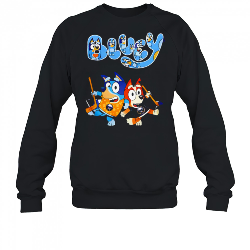 Buffalo Sabres Bluey and Bingo 2025 Baseball shirt Sweatshirt