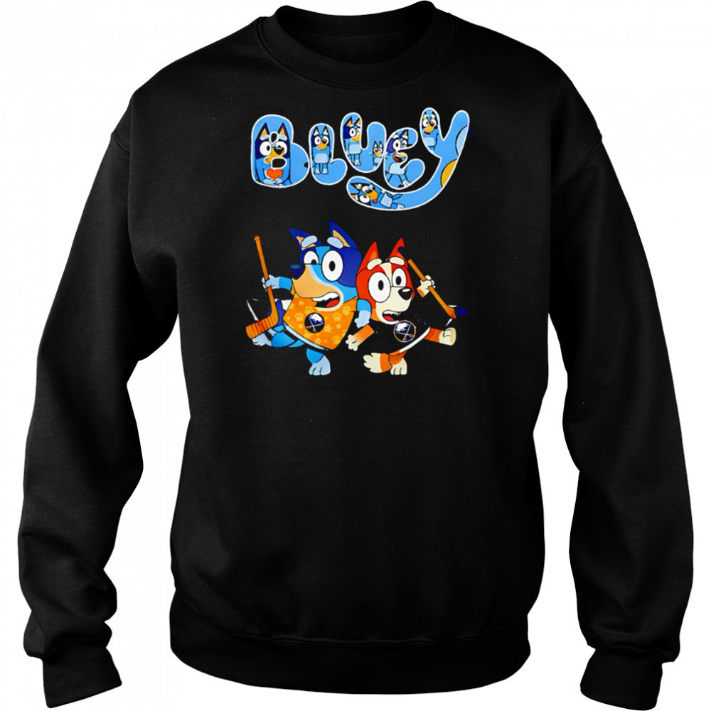 Buffalo Sabres Bluey and Bingo 2025 Baseball shirt Hoodie