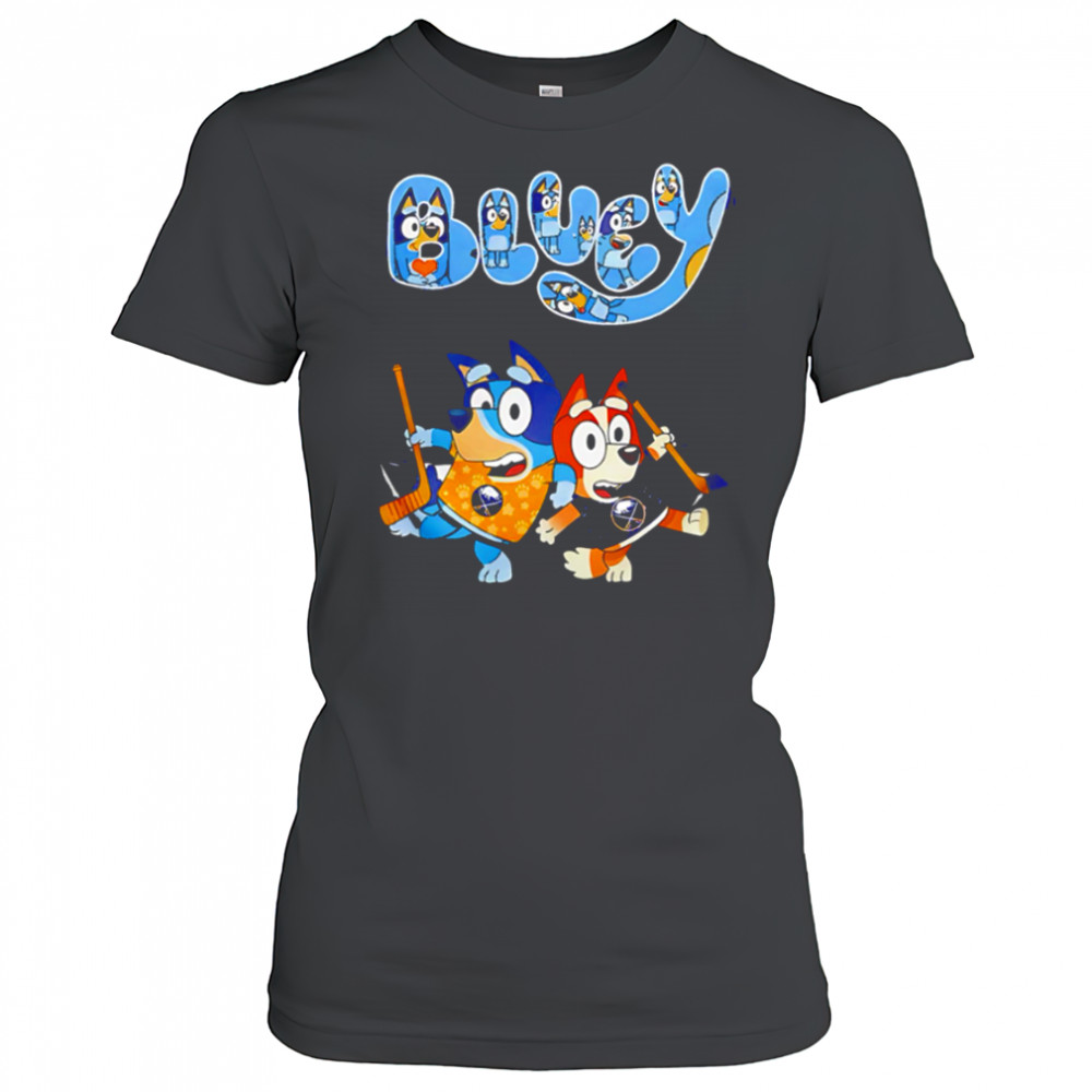 Buffalo Sabres Bluey and Bingo 2025 Baseball shirt Women's T-shirt