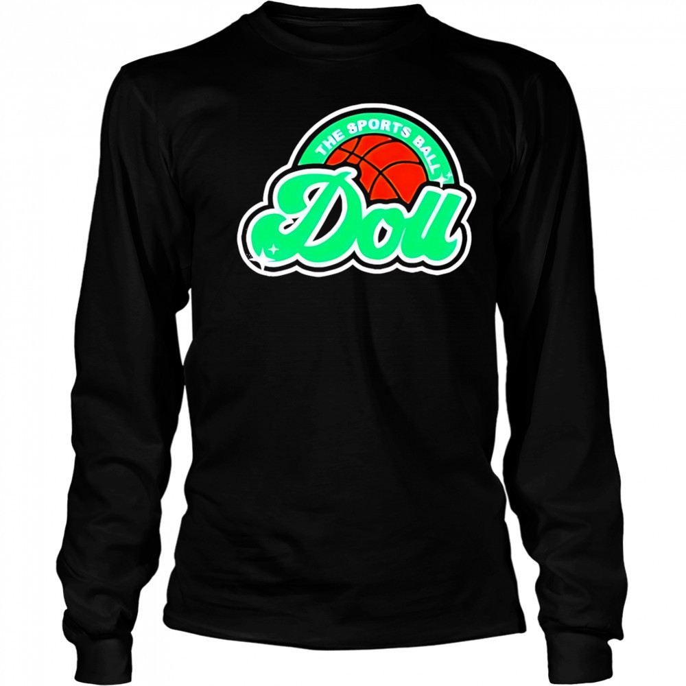 Casual doll and ball design shirt Long Sleeved