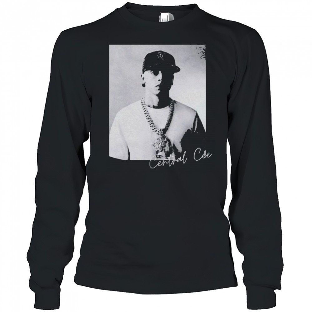 Central Cee Portrait Rapper T-shirt Long Sleeved