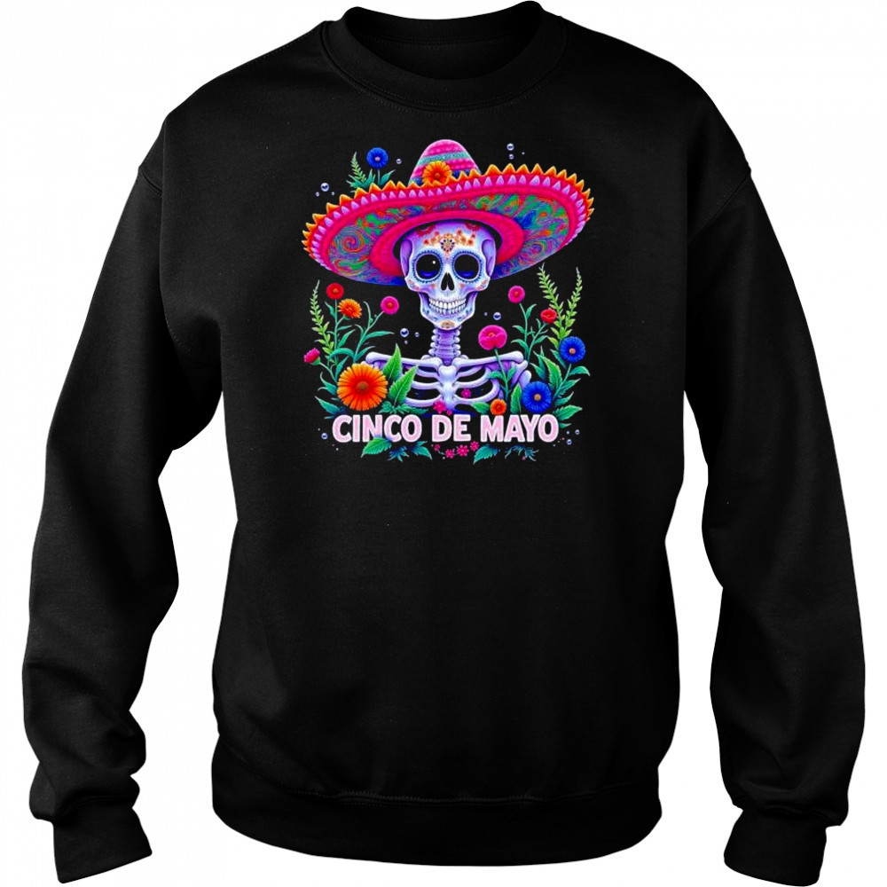 Cinco de mayo Mexican fiesta skeleton shirt Hoodie